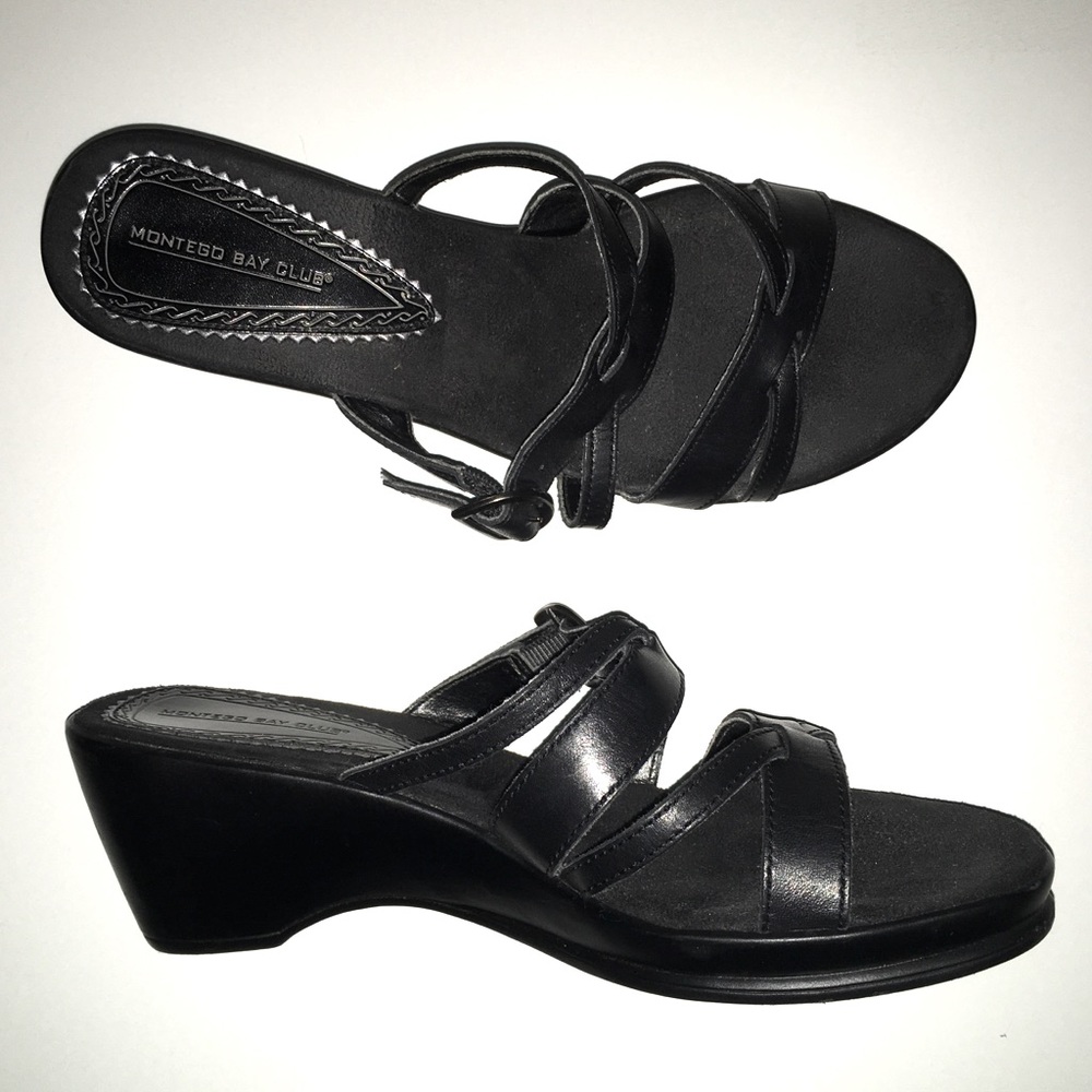 Montego Bay Club Strappy Wedge Sandals